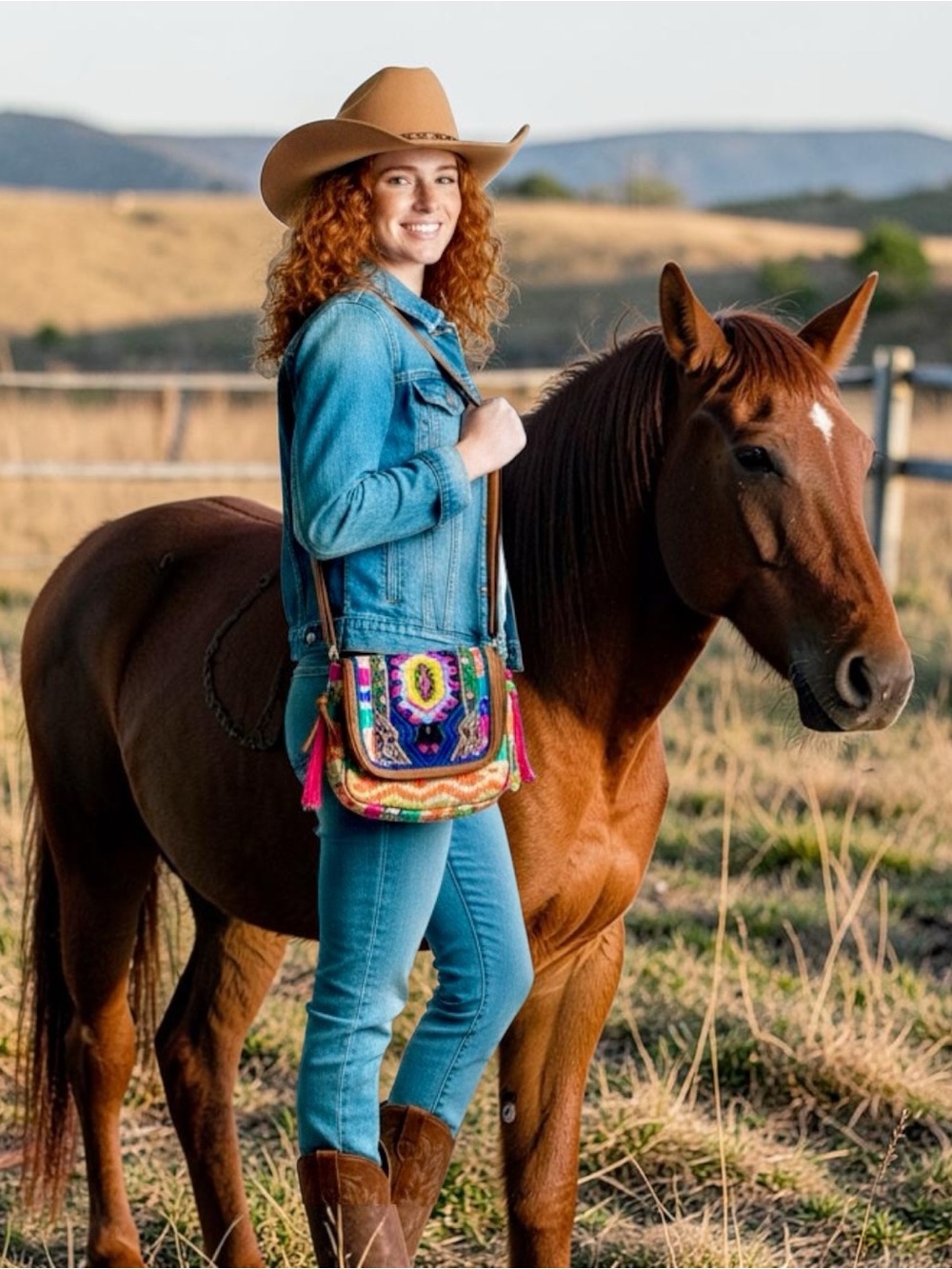 Aldo Boho Western Embroidered Crossbody Bag in Multicolor